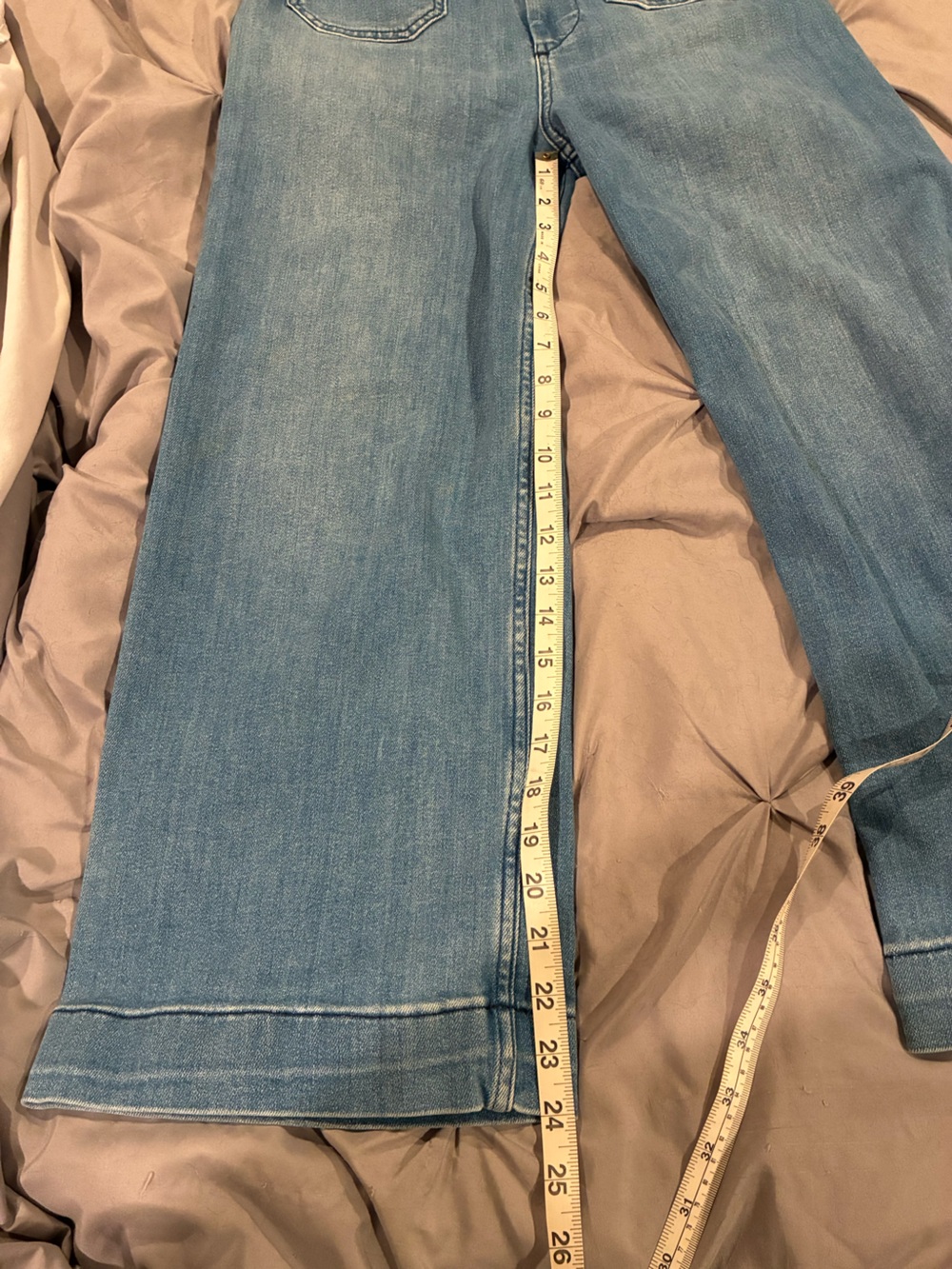 Pilcro and the Letterpress by Anthropologie Wide Leg Colette Jeans Cropped Sz 28 - Picture 14 of 16